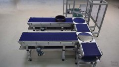 Gezeigt wird eine Förderstrecke aus dem Hause IPM Industrieprodukte Meißner GmbH.